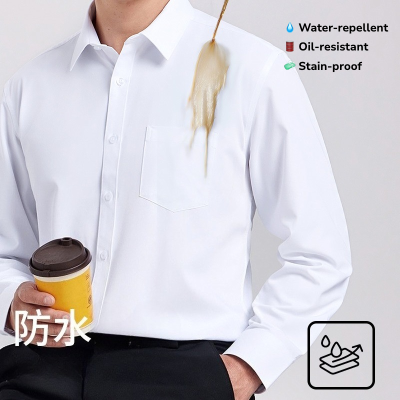 Tech Office Wear Men - Chemise à manches longues imperméable et