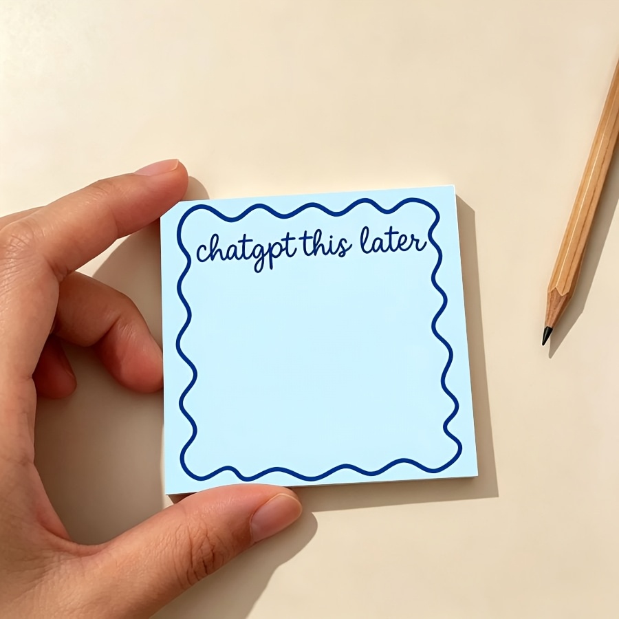 Office Tech Decor - Lot de 2 blocs-notes adhésifs bleus
