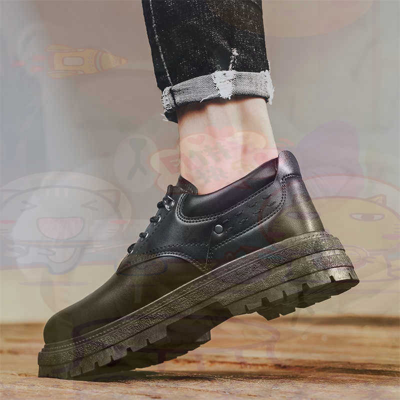Tech Office Wear Men - Baskets de Tennis en cuir naturel