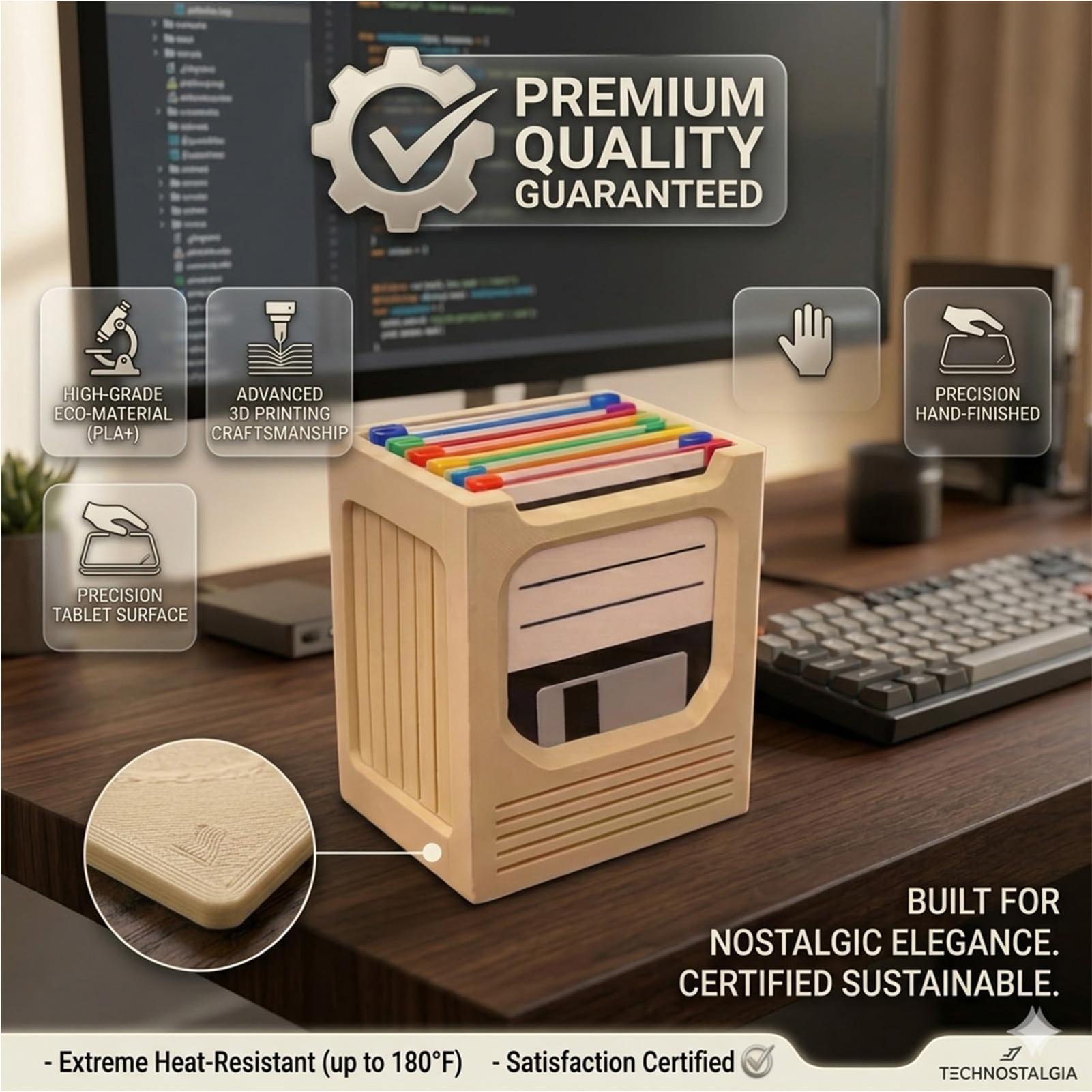 Office Tech - Ensemble de supports pour sous-verres rétro,