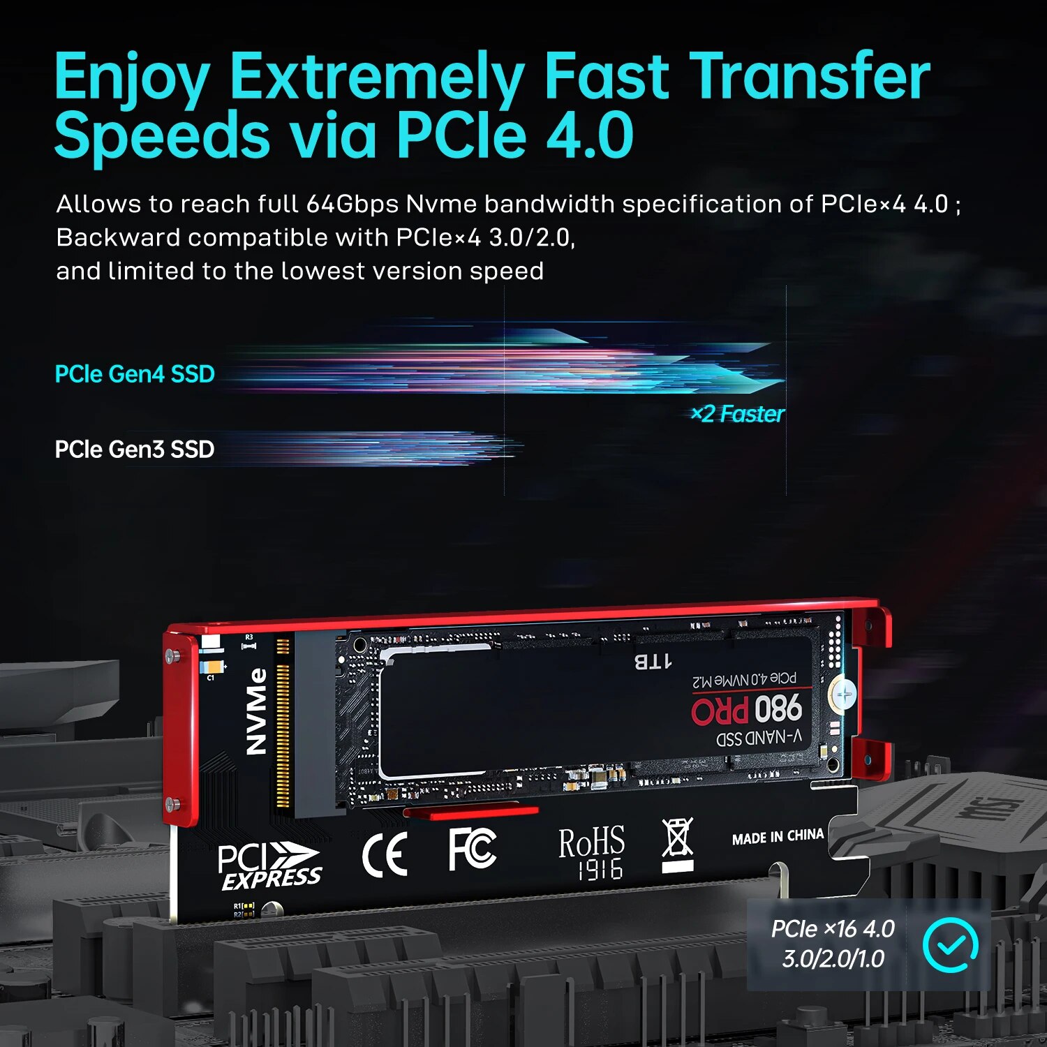 Adaptateur JEYI M.2 NVMe vers  - Samsung Ssd 980 Pro avis et prix