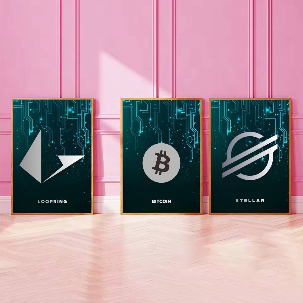 Affiche de symboles crypto de  - Office Tech Logo avis et prix