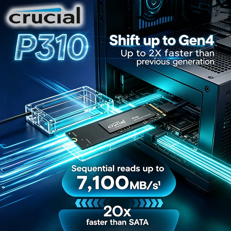 Crucial P310 M.2 2280 PCIe Gen - Samsung Ssd 980 Pro avis et prix