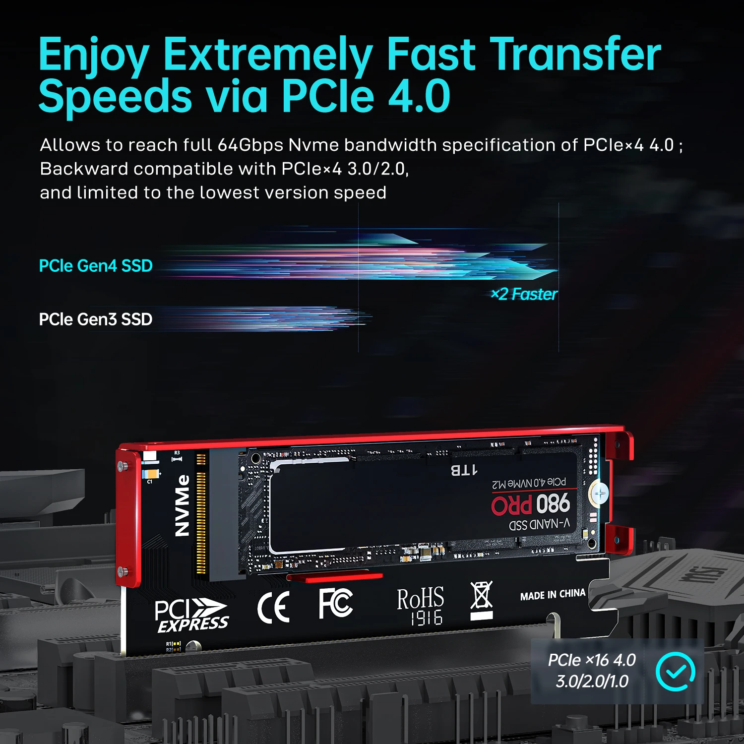 Adaptateur JEYI M.2 NVME vers  - Samsung Ssd 980 Pro avis et prix